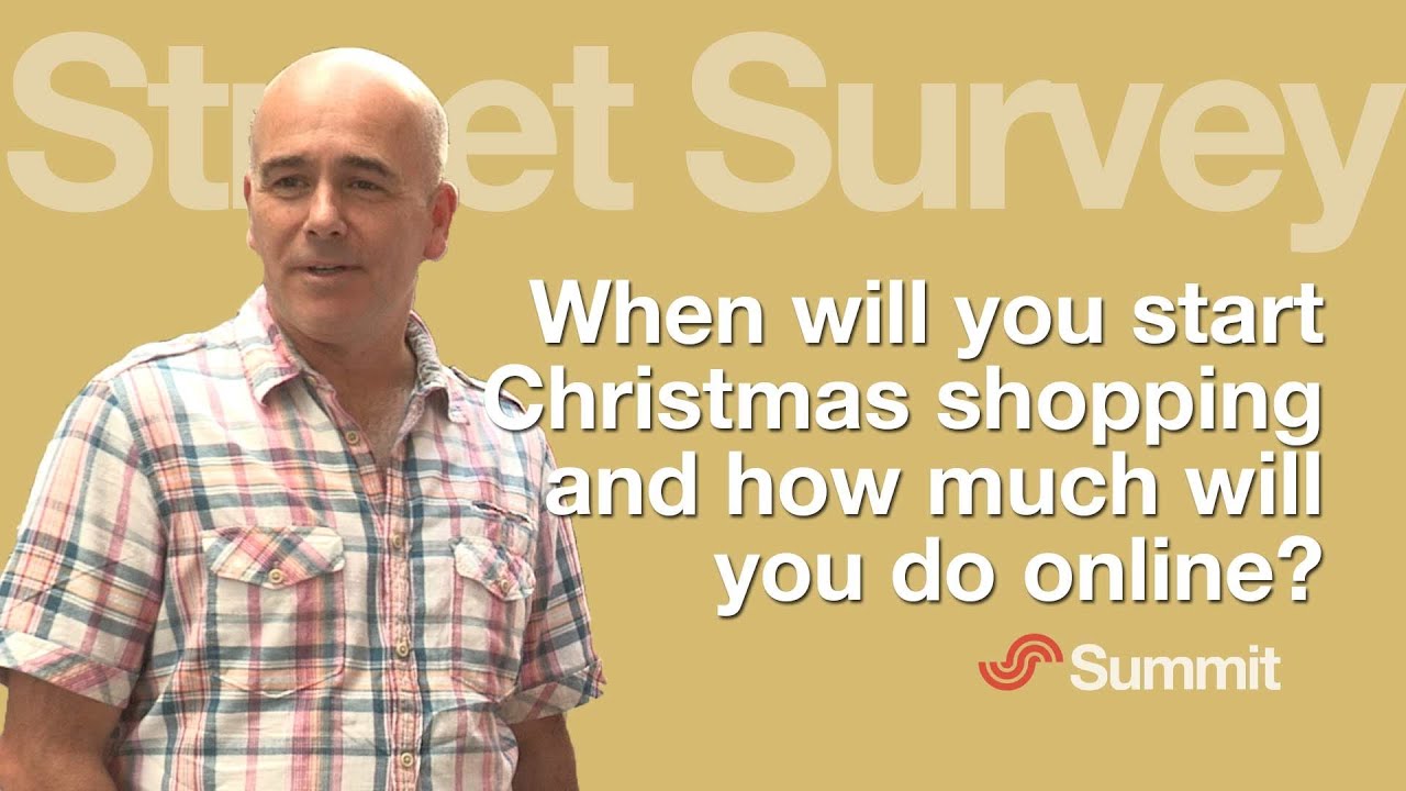 When do you begin your Christmas shopping? YouTube
