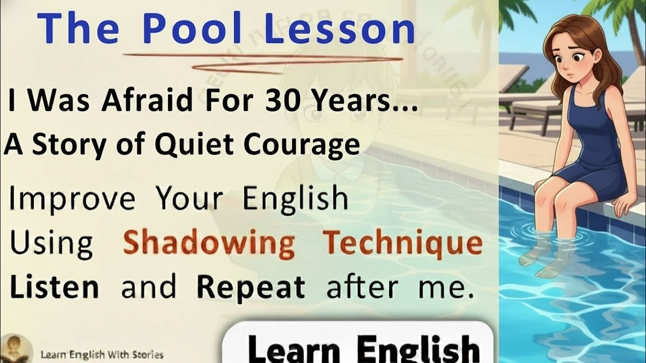 Learn English Through Story | Slow Listening Practice | The Pool Lesson