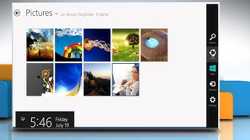 How to share photos and files in the SkyDrive app in Windows® 8
