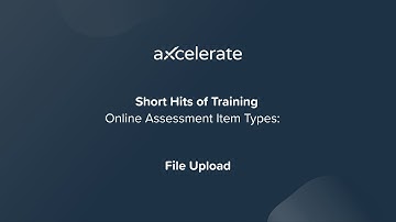 Assessment Item Types: File Upload