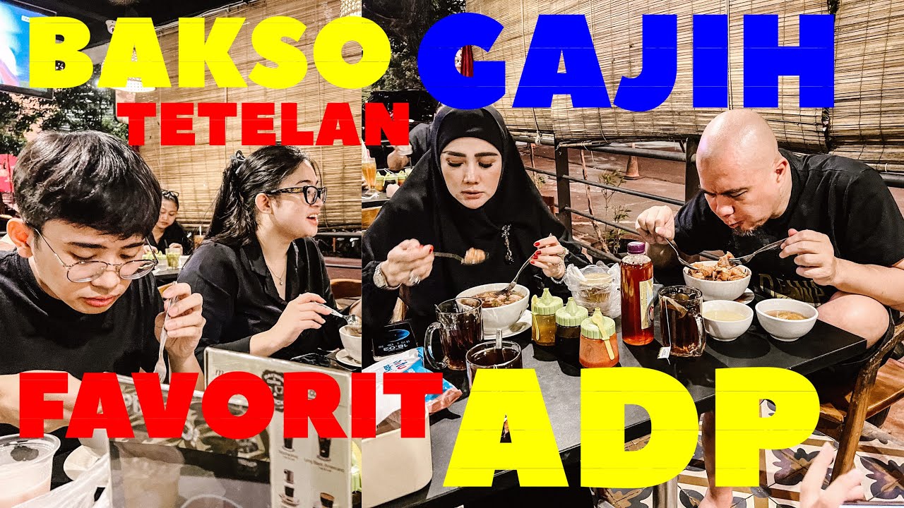 AHMAD DHANI MULAN JAMEELA KULINERAN BAKSO TETELAN GAJIH‼️ BUKBER BERSAMA TIARA,DAFI DAN ALI