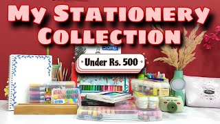My Stationery Collection ✨ | Everything under Rs.500 | Stationery haul | That Aesthetic Girl #haul