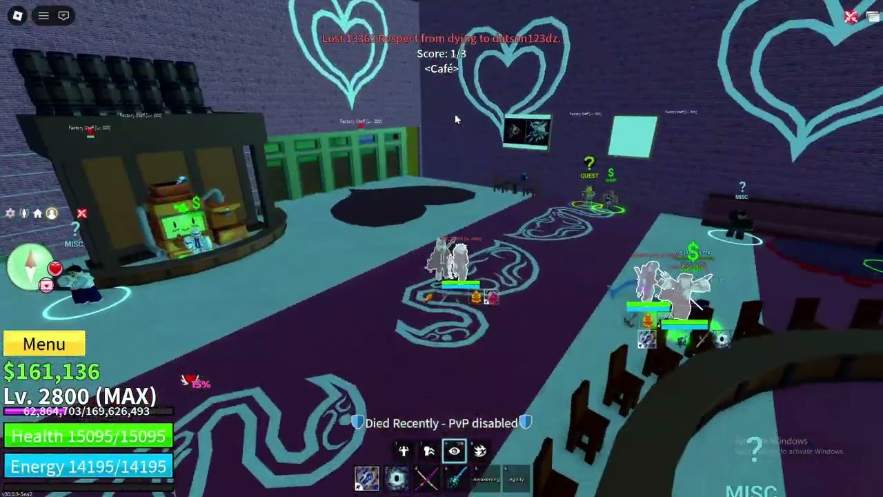 1 NGÀY BÌNH THƯỜNG ĐI PVP TRONG BLOX FRUIT