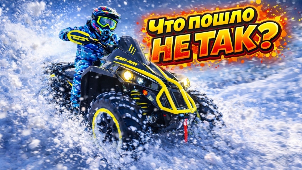 Тиша впервые сел на BRP...ЧТО пошло НЕ ТАК???