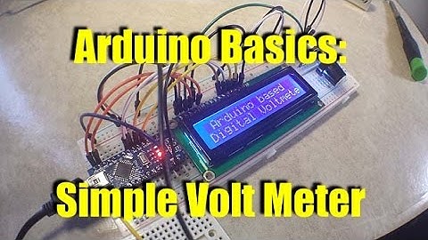 How to make an Arduino powered digital volt meter