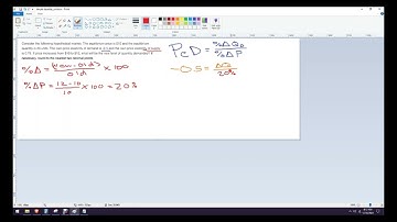 How to find the quantity demanded using the elasticity of demand and percentage change in price