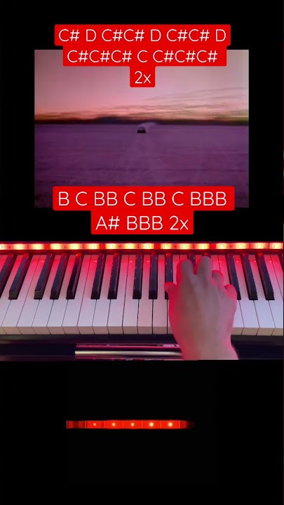 How to play the famous Knight Rider Riff on Piano #shorts #piano