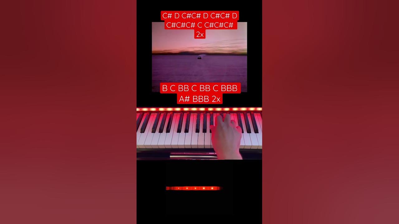 How to play the famous Knight Rider Riff on Piano #shorts #piano