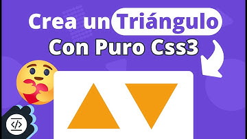 Como hacer un triangulo 🔺 con puro Css