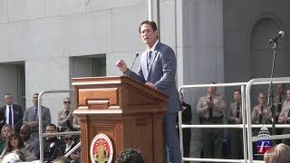 L.A. County DA Nathan Hochman Address at Hall of Justice After Being Sworn-In