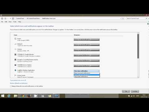 Windows 8.1 Turn on or off icons and notification in taskbar hqdefault