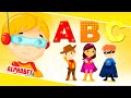 Aprende el alfabeto en español con los superhéroes y Titounis