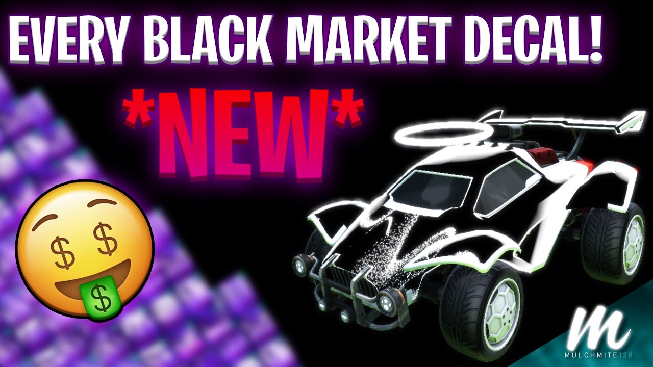 *2021* EVERY BLACK MARKET DECAL IN ROCKET LEAGUE! BMD