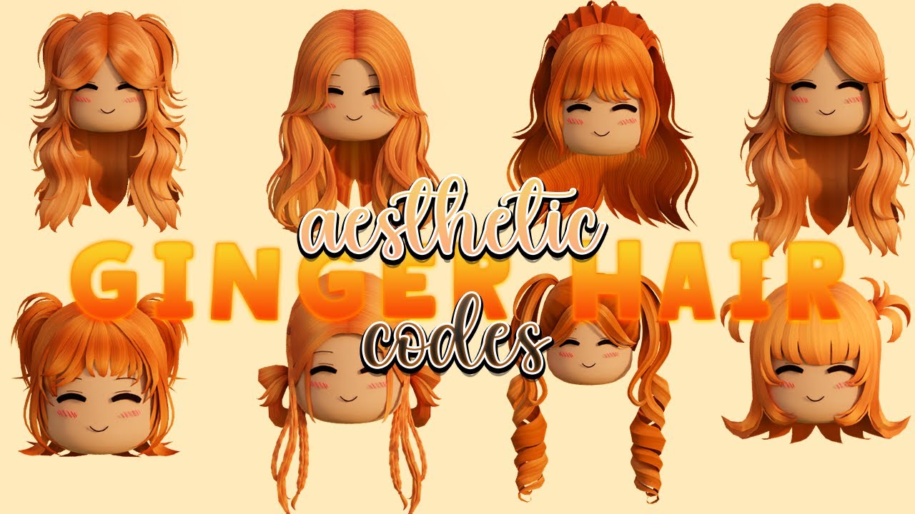 Soft Anime Girl Hair (Ginger) - Roblox