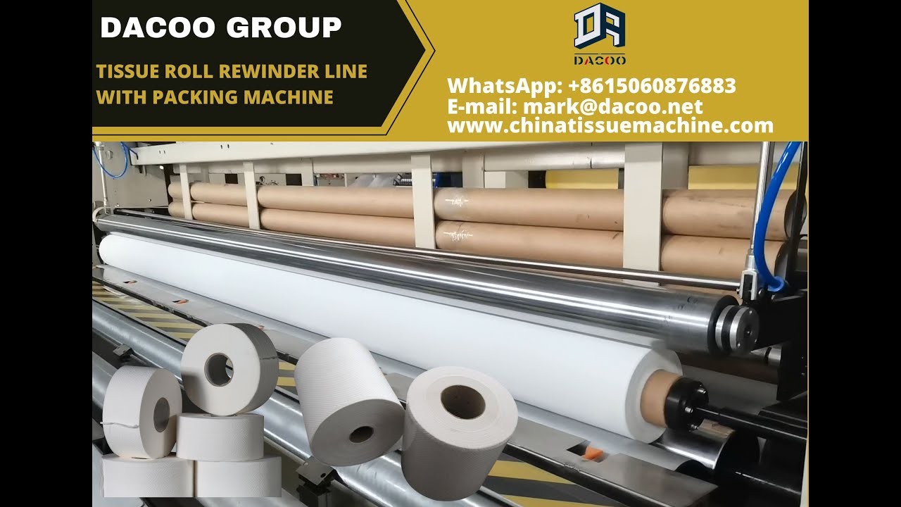 Maxi Roll Jumbo Toilet Paper Roll Paper Hand Towel Roll Rewinder Line
