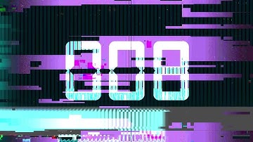 Glitch Countdown Motion Graphics