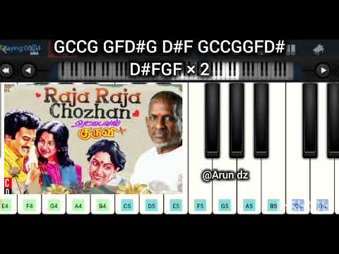 Raja Raja Chozhan Song | Piano Notes Easy | Illaiyaraja | Rettai Vaal Kuruvi