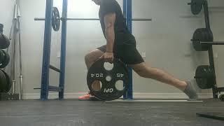 Eccentric Slider Reverse Lunges