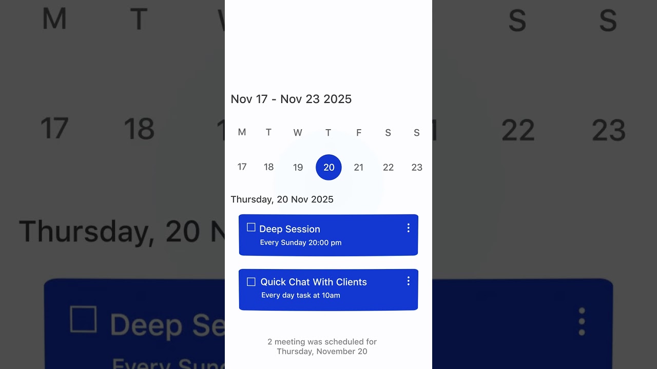 Motion Design Calendar