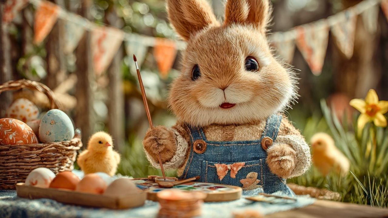 🌸🐰 Easter Morning in a Cozy Garden ☕🐰 Soft Spring Jazz for Work, Study & Relax | Happy Easter Jazz