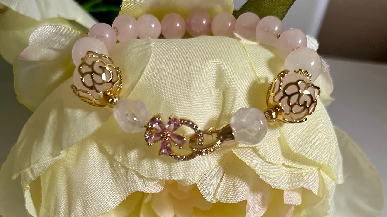 Создание дизайна, подбор фурнитуры для браслета «Розовая мечта» от@HalynaGemBeads