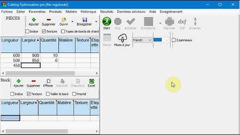 Cutting Optimization pro 5 - Versión francesa