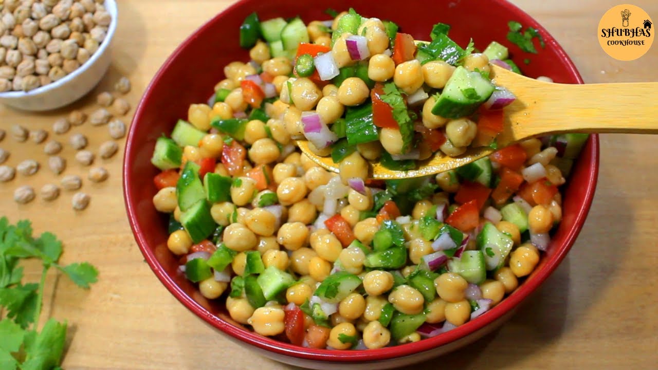 Chickpea Salad Recipe चना सलाड Chole Salad Healthy Salad For