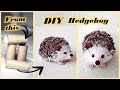 How to make paper HEDGEHOG🦔 | DIY toilet paper/kitchen towel roll crafts