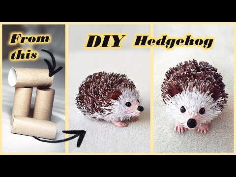 Video: How To Make A Hedgehog Out Of Paper