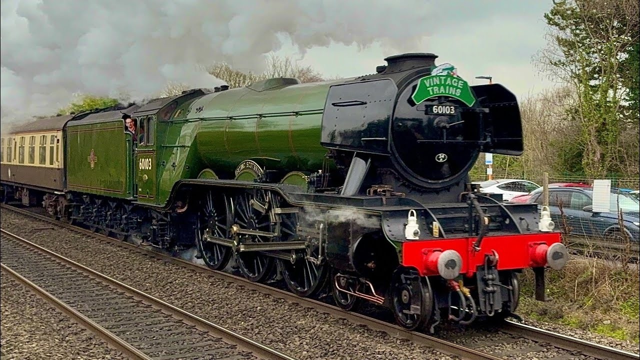 LNER A3 60103 ‘Flying Scotsman’ Let Loose Through The Midlands At SPEED - 19/02/26 (4K)