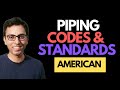 What are piping and pipeline engineering codes and standards