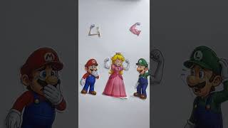 Super Mario Galaxy Paper Craft Easy Correcting Challenge 😍 #feedshorts #supermario #papercraft