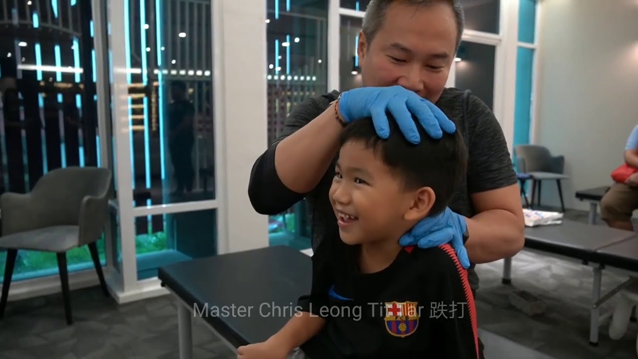 Chris Leong Special Treatment This kid has slightly uneven head shape