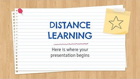Free Distance Learning Presentation Template for PPT & Google Slides by GreatPPT.com