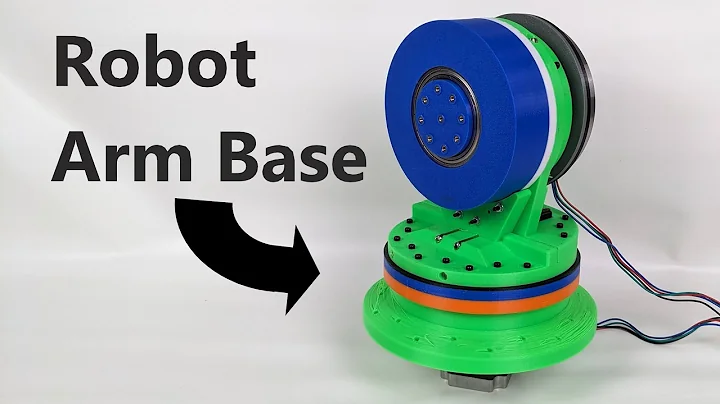 3D printed robot arm base with stepper motors
