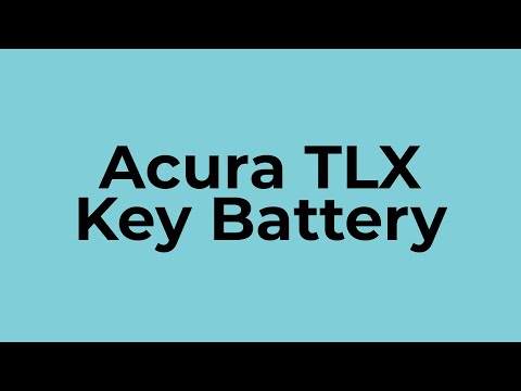 Replace key fob battery on Acura TLX, RDX, ILX, MDX, NSX – Uses CR2032 Battery – How to