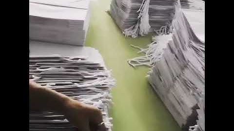 Paper bags rope knotting. Fastest way.