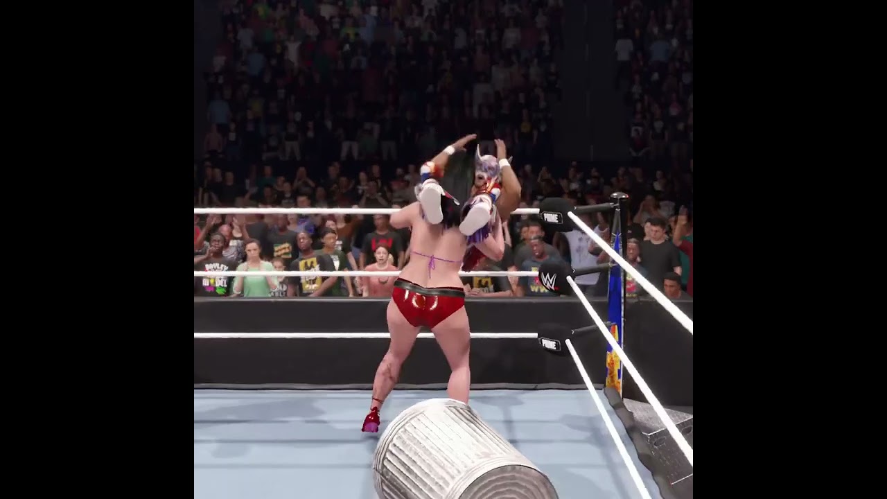 EL Grande Americano VS Asuka Intense Fight In Smack Down WWE 
