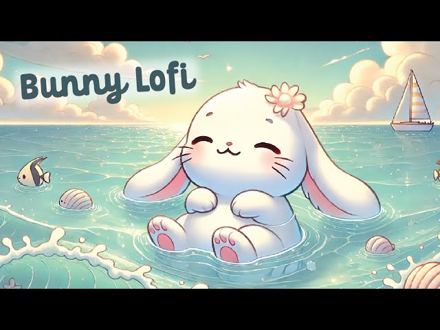 Bunny Lofi Cute Music 🐇💦 3 Hour Happy Lofi Song 🐟 Cute Lofi