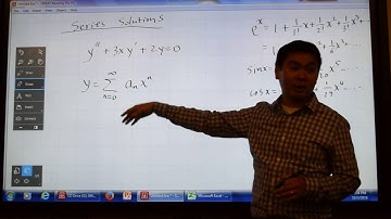 Introduction to series solutions to differential equations (partial)