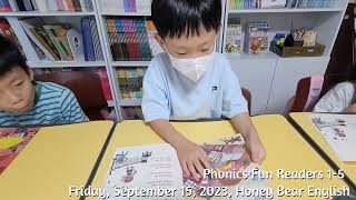 초1 파닉스펀리더스 읽기 입문 단계 Tim Phonics Fun Readers1-5, 1-6 허니베어 잉글리쉬 Honey Bear English