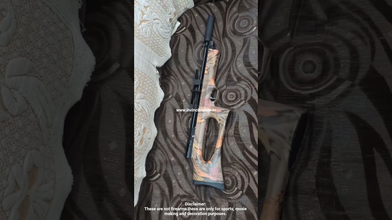 precihole px 120 x3 minotaur PCP air rifle in India with new camo stock no license needed.