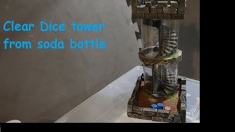 build a clear dice tower from recycled junk