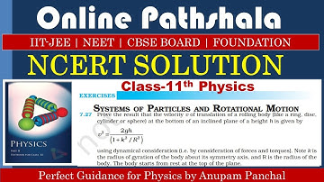 Example 7.27 || Rotational Motion || CBSE Class-11th Physics || NCERT SOLUTION ||