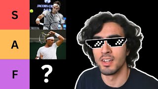 How to be cool while playing tennis (tier list)