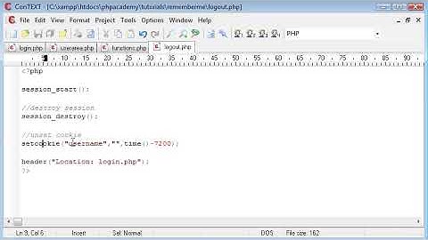PHP Tutorials   Remember me  style Login System using Cookies and Sessions Part 1