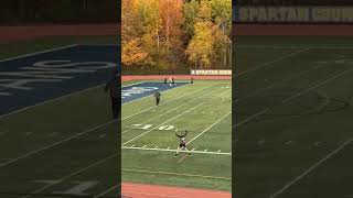 Jackson Buckley to TJ Hurba. TD pass as time expired in the first half of playoff round 1. 5/6 grade