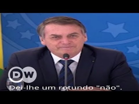 Macron e Merkel não têm "autoridade para discutir desmatamento", diz Bolsonaro