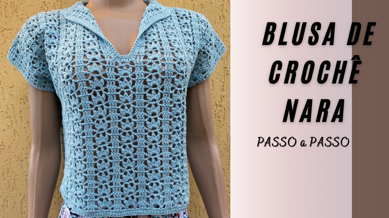 BLUSA DE CROCHÊ NARA por @CrisTelesCroche