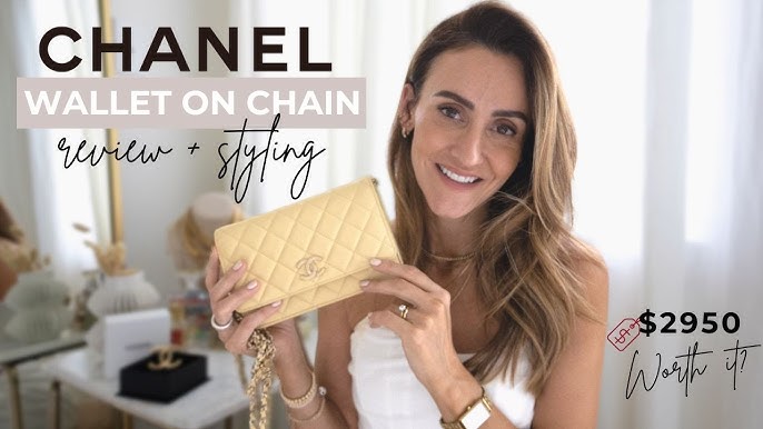 CHANEL CLASSIC WALLET ON CHAIN (WOC) YELLOW